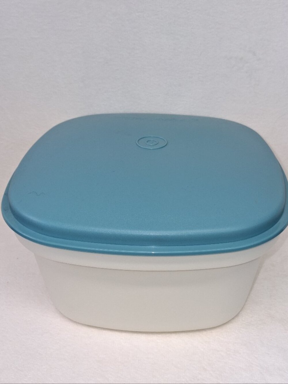 Tupperware Vintage Square Multi Server Microwave Steamer Teal & Ivory 3 Pieces